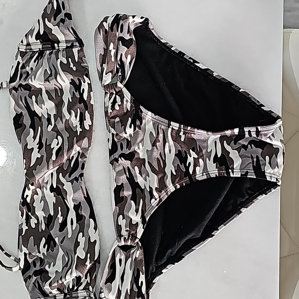 Gray Camo Bikini - Heat